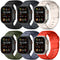 Wepro 6 Pack Sport Band Compatible with Apple Watch Ultra 2/Ultra Band 49mm 46mm 45mm 44mm 42mm for Men, Soft Silicone Waterproof Rugged Breathable Strap for iWatch Series 10 9 8 7 6 SE 5 4 3 2 1